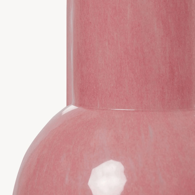 GLASS VASE FLAMINGO PINK