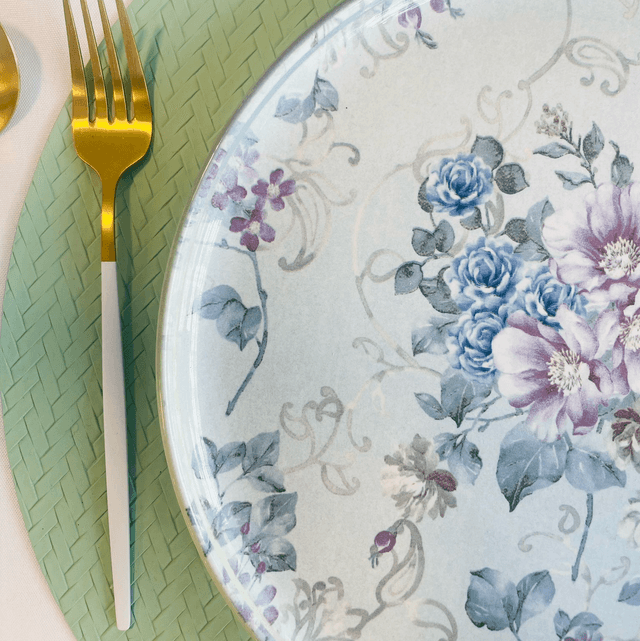 ASSIETTES FLEURS ANGLAISESx6