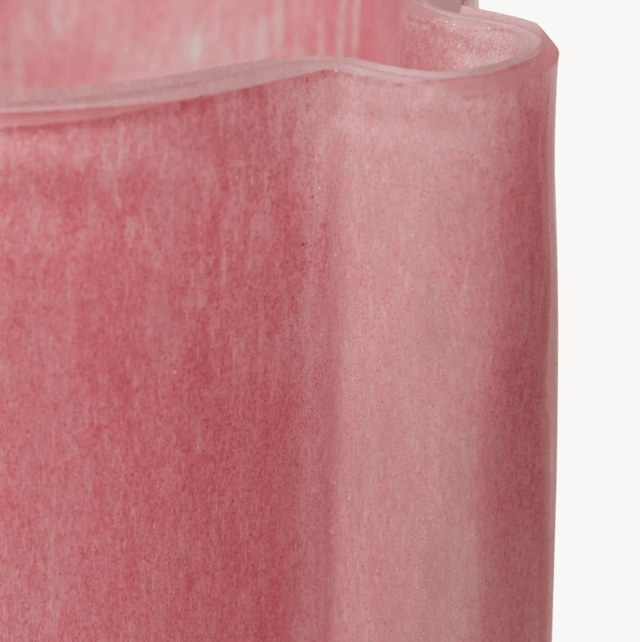 GLASS VASE FLAMINGO PINK