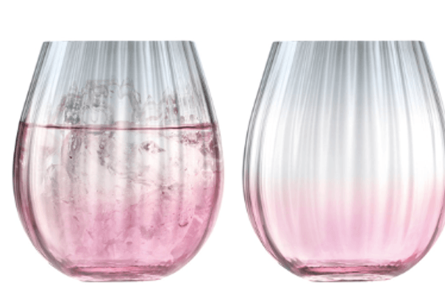 Dusk Tumbler 425ml Pink/Grey x 2