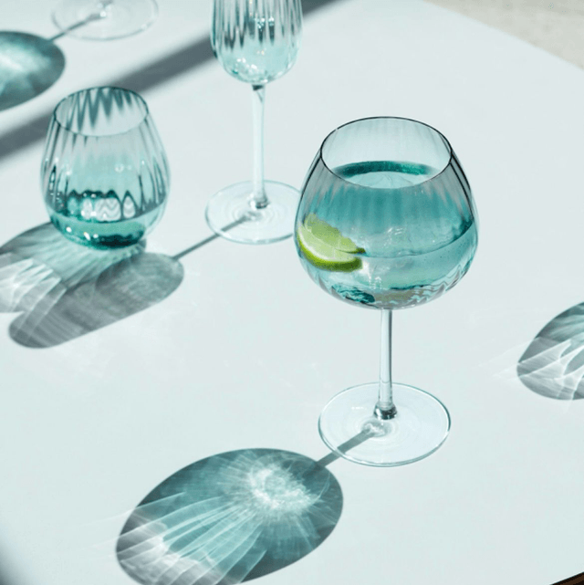 Dusk Balloon Goblet 650ml Green/Grey x 2