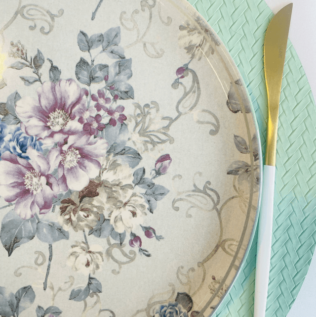 ASSIETTES FLEURS ANGLAISESx6
