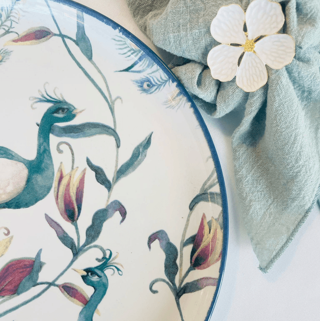 ASSIETTES OISEAUX x6