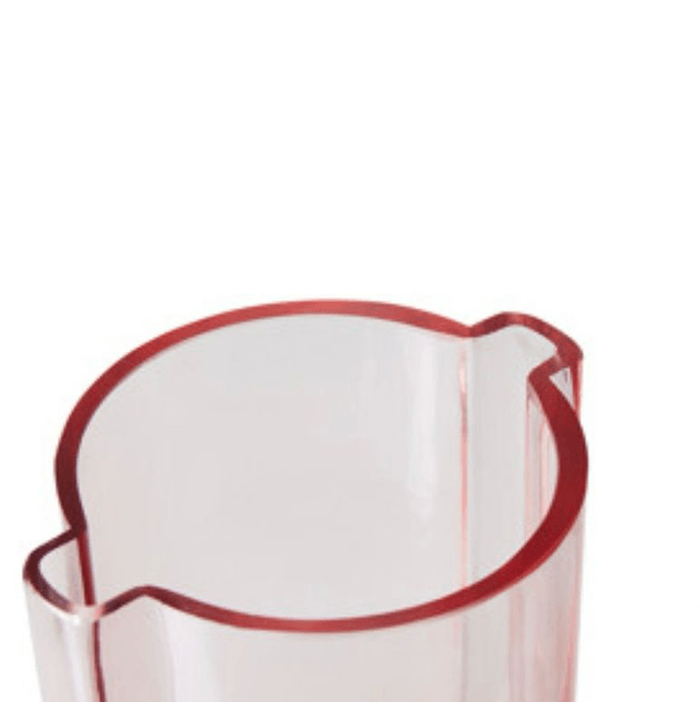 Glass vase SUNDAE PINK 10*23