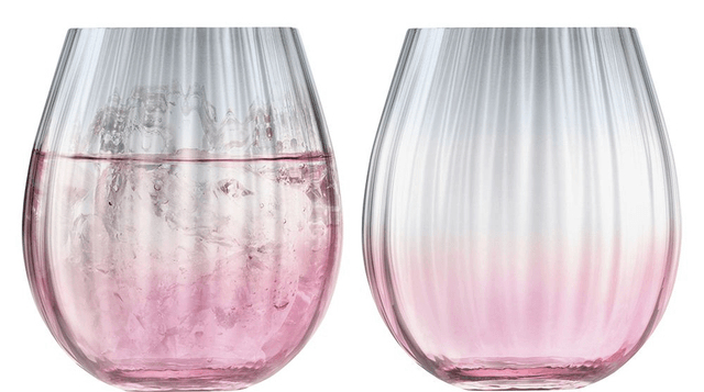 Dusk Tumbler 425ml Pink/Grey x 2