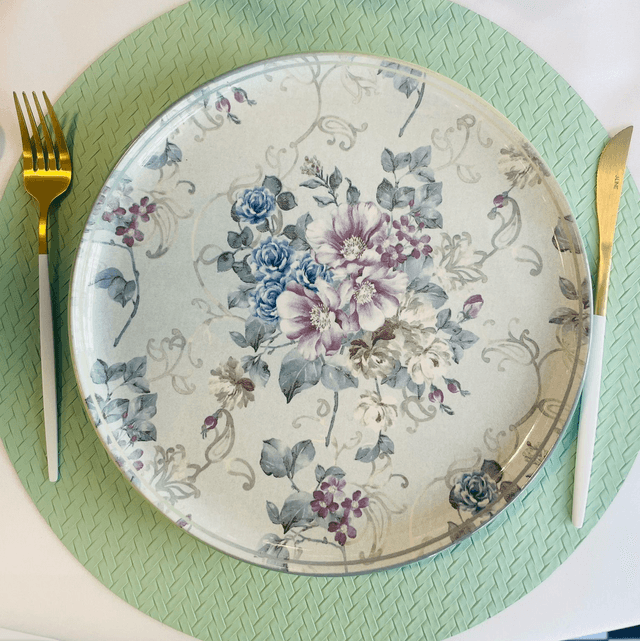 ASSIETTES FLEURS ANGLAISESx6