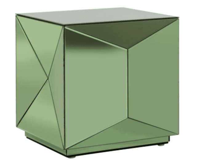 TABLE APPOINT SHIFRA MIROIR VERT
