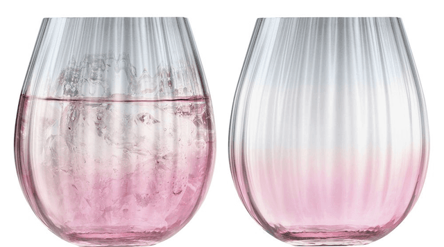 Dusk Tumbler 425ml Pink/Grey x 2